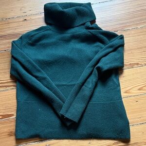 Athleta Deep Green Aspen Turtleneck Sweater